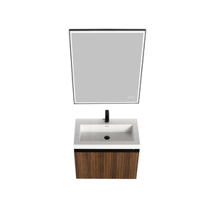 Blossom Lille 30" Brown Walnut Strip Single Vanity