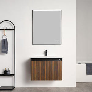 Blossom Lille 30" Brown Walnut Strip Single Vanity