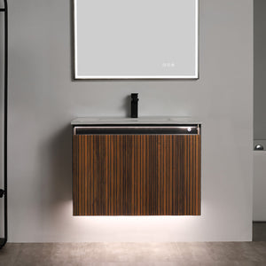 Blossom Lille 30" Brown Walnut Strip Single Vanity