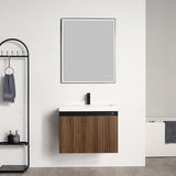 Blossom Lille 30" Brown Walnut Strip Single Vanity