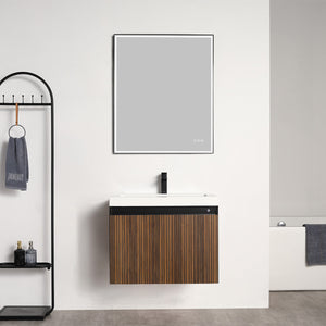 Blossom Lille 30" Brown Walnut Strip Single Vanity