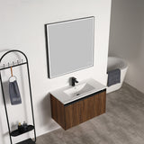 Blossom Lille 36" Brown Walnut Strip Single Vanity