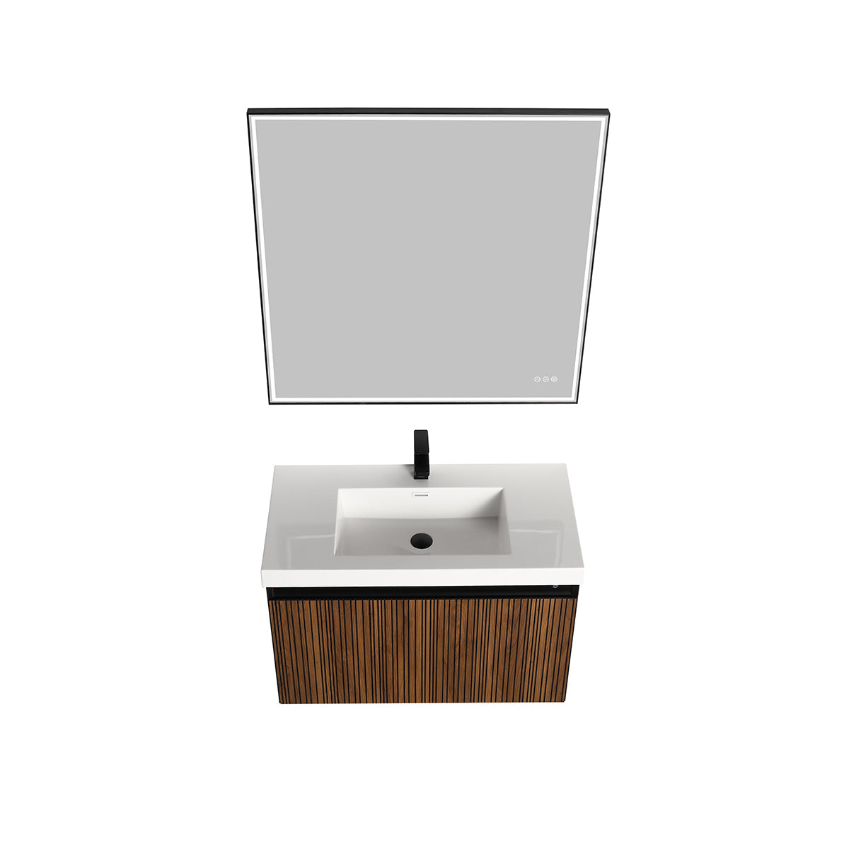 Blossom Lille 36" Brown Walnut Strip Single Vanity