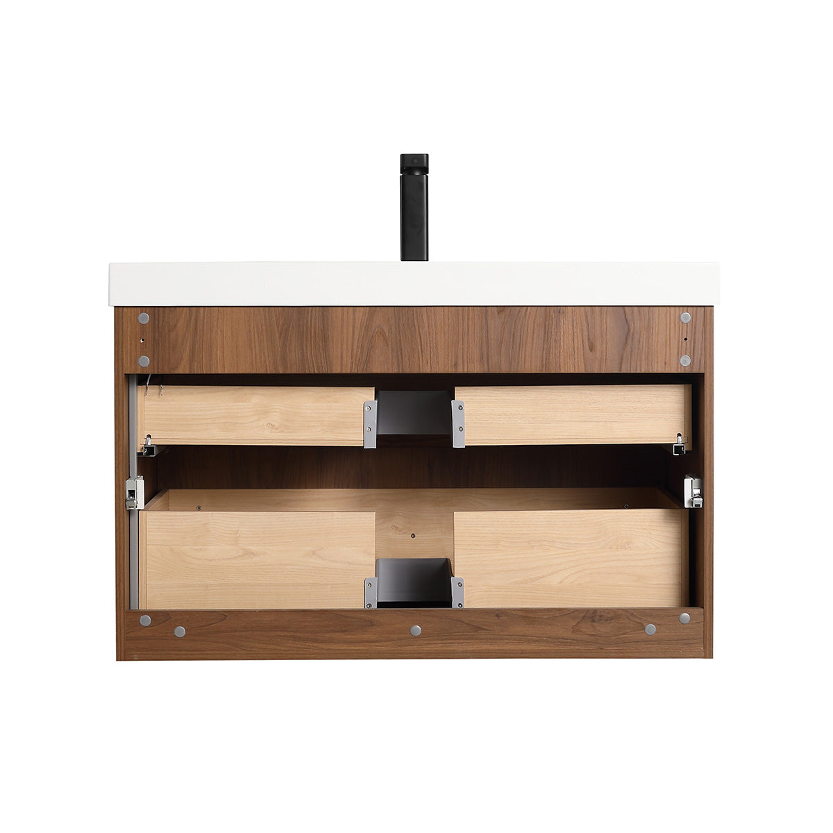 Blossom Lille 36" Brown Walnut Strip Single Vanity