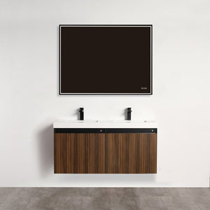 Blossom Lille 48" Brown Walnut Strip Double Vanity