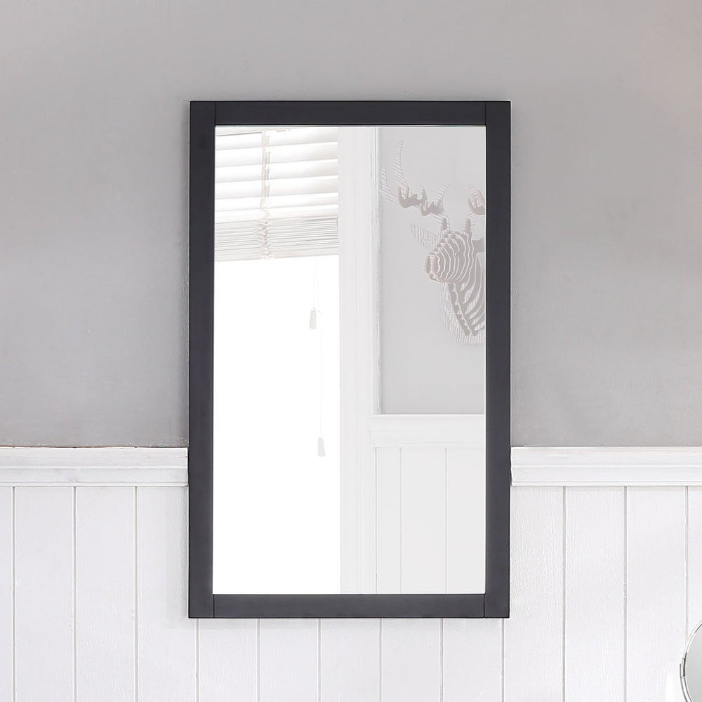 Blossom Lucca 20" Espresso Wall-Mounted Rectangle Mirror