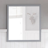 Blossom Lucca 36" Metal Grey Wall-Mounted Rectangle Mirror