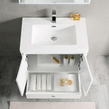 Blossom Lyon 30" 2-Door 1-Drawer Matte White Freestanding Vanity Base