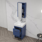Blossom Milan 20" 1-Drawer Navy Blue Freestanding Vanity Base