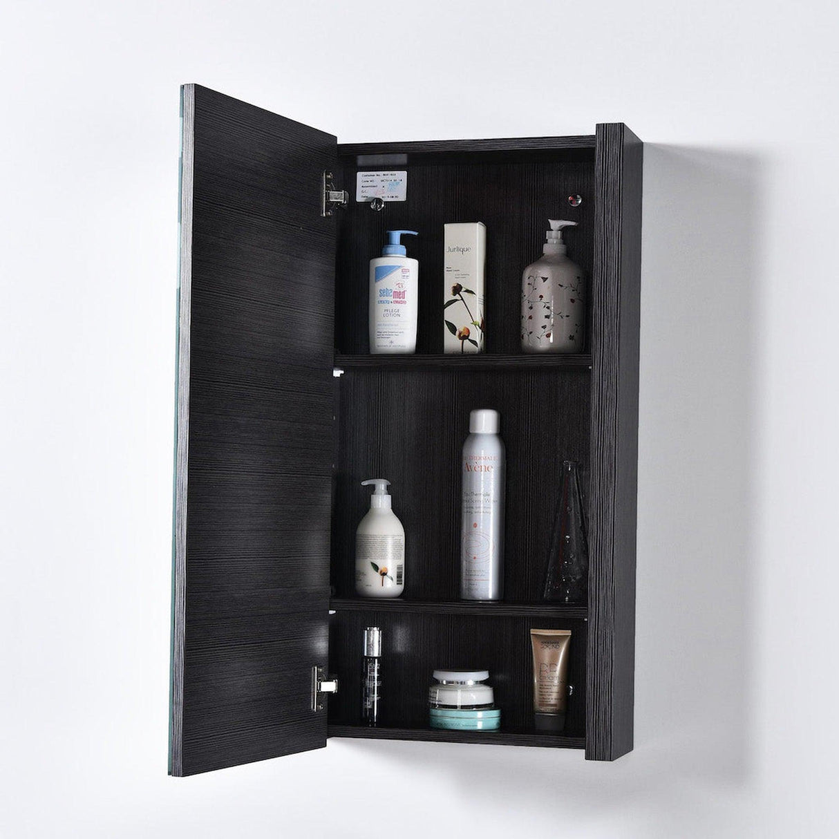 Blossom Milan 20" 1-Drawer Silver Gray And Glossy White Freestanding Vanity Base