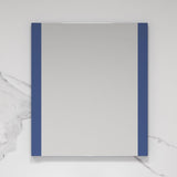 Blossom Milan 30" x 32" Navy Blue Wall-Mounted Rectangle Mirror