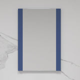 Blossom Milan 36" x 32" Navy Blue Wall-Mounted Rectangle Mirror