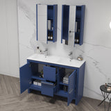 Blossom Milan 48" 2-Door 2-Drawer Navy Blue Freestanding Vanity Base
