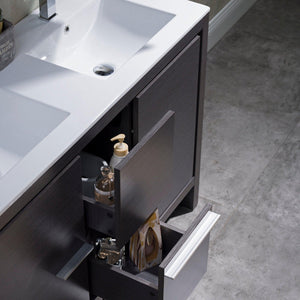 Blossom Milan 48" 2-Door 2-Drawer Silver Gray 2-Door 2-Drawer Freestanding Vanity Base