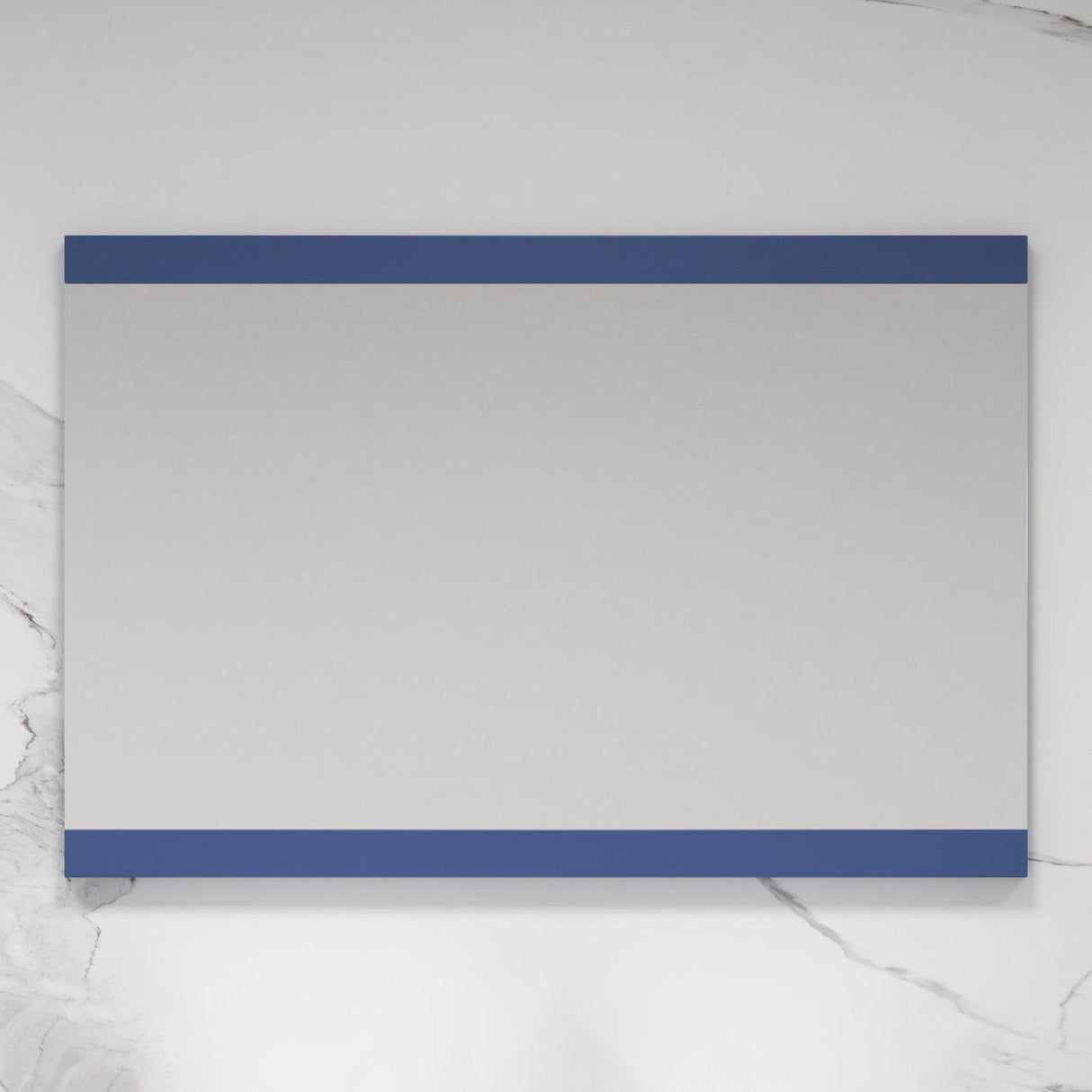 Blossom Milan 48" x 32" Navy Blue Wall-Mounted Rectangle Mirror