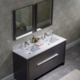 Blossom Milan 60" 2-Door 3-Drawer Silver Gray Freestanding Vanity With Ceramic Drop-In Single Sink