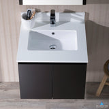 Blossom Monaco 24" 1-Door 2-Drawer Espresso Wall-Mounted Vanity Base