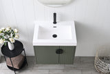 Blossom Moss 24" Sage Green Vanity with Acrylic Sink