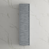 Blossom Paris 12" x 48" 1-Door Metal Grey Wall-Mounted Side Cabinet