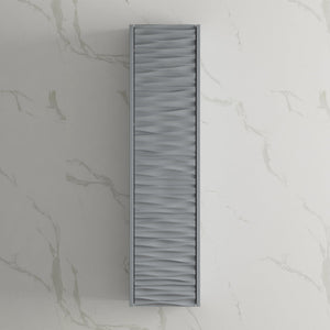 Blossom Paris 12" x 48" 1-Door Metal Grey Wall-Mounted Side Cabinet