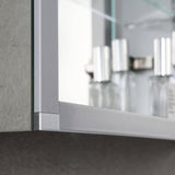 Blossom Pillar 24" Recessed or Surface Mount Left and Right-Hinged Door LED Mirror Medicine Cabinet Set Of 2 With Adjustable Glass Shelves, Built-In Defogger, Dimmer, USB & Electrical Outlet