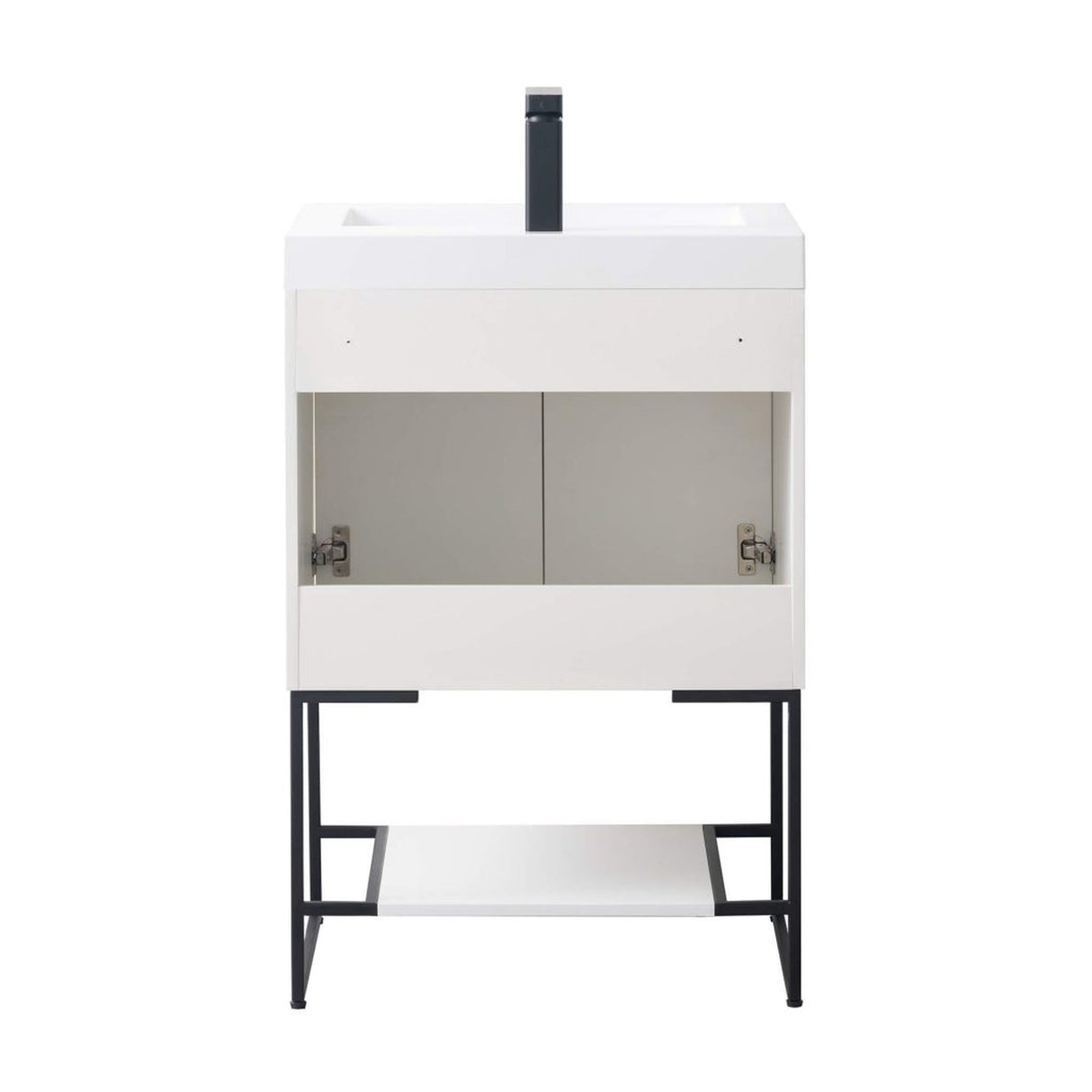 Blossom Porto 24" Matte White Freestanding Vanity With Acrylic Sink