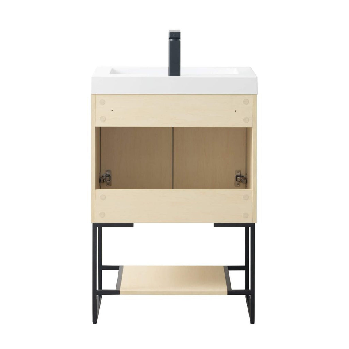 Blossom Porto 24" Nature Maple Freestanding Vanity With Acrylic Sink