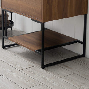 Blossom Porto 24" Red Walnut Freestanding Vanity With Acrylic Sink