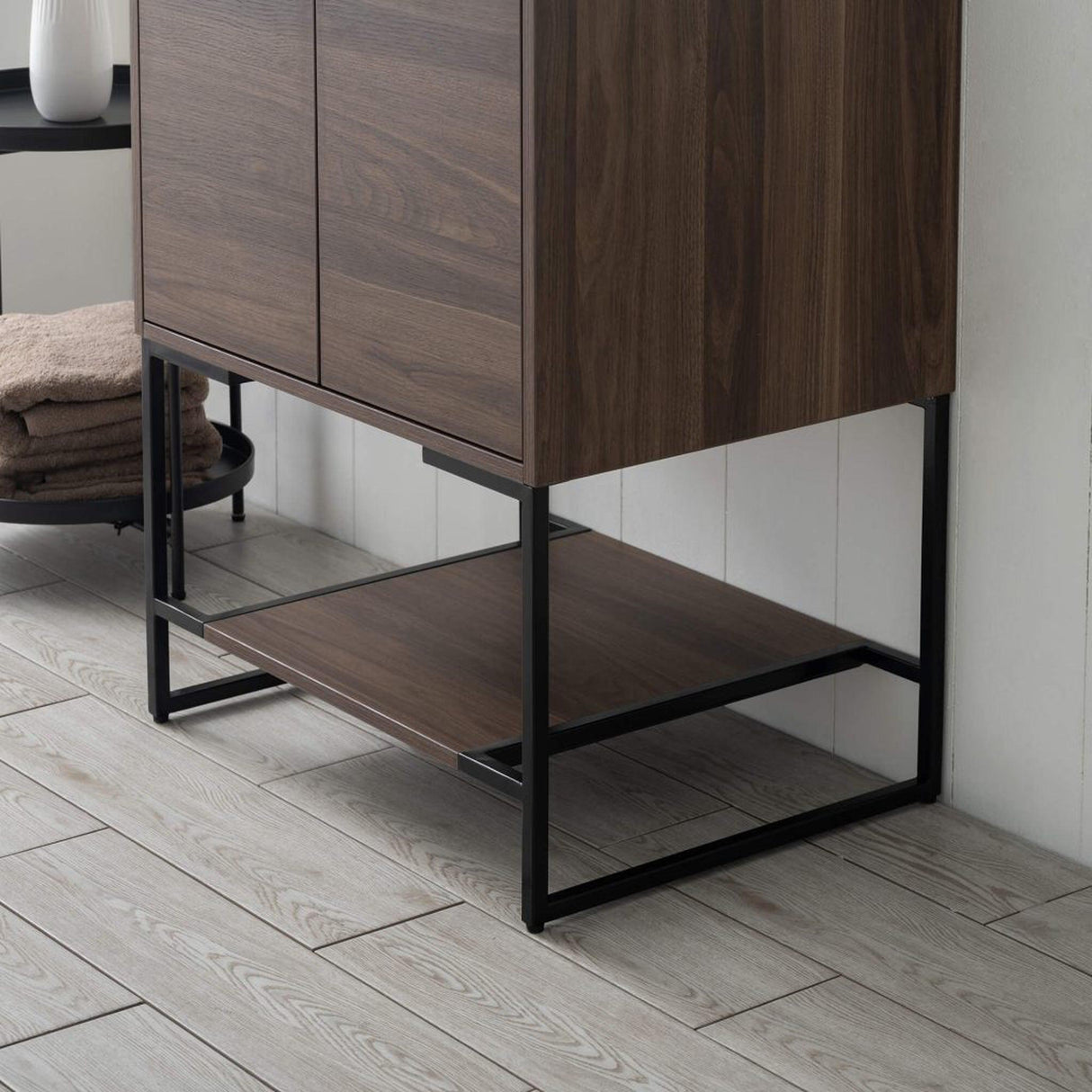 Blossom Porto 24" Walnut Freestanding Vanity With Acrylic Sink