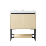 Blossom Porto 30" Nature Maple Freestanding Vanity With Acrylic Sink