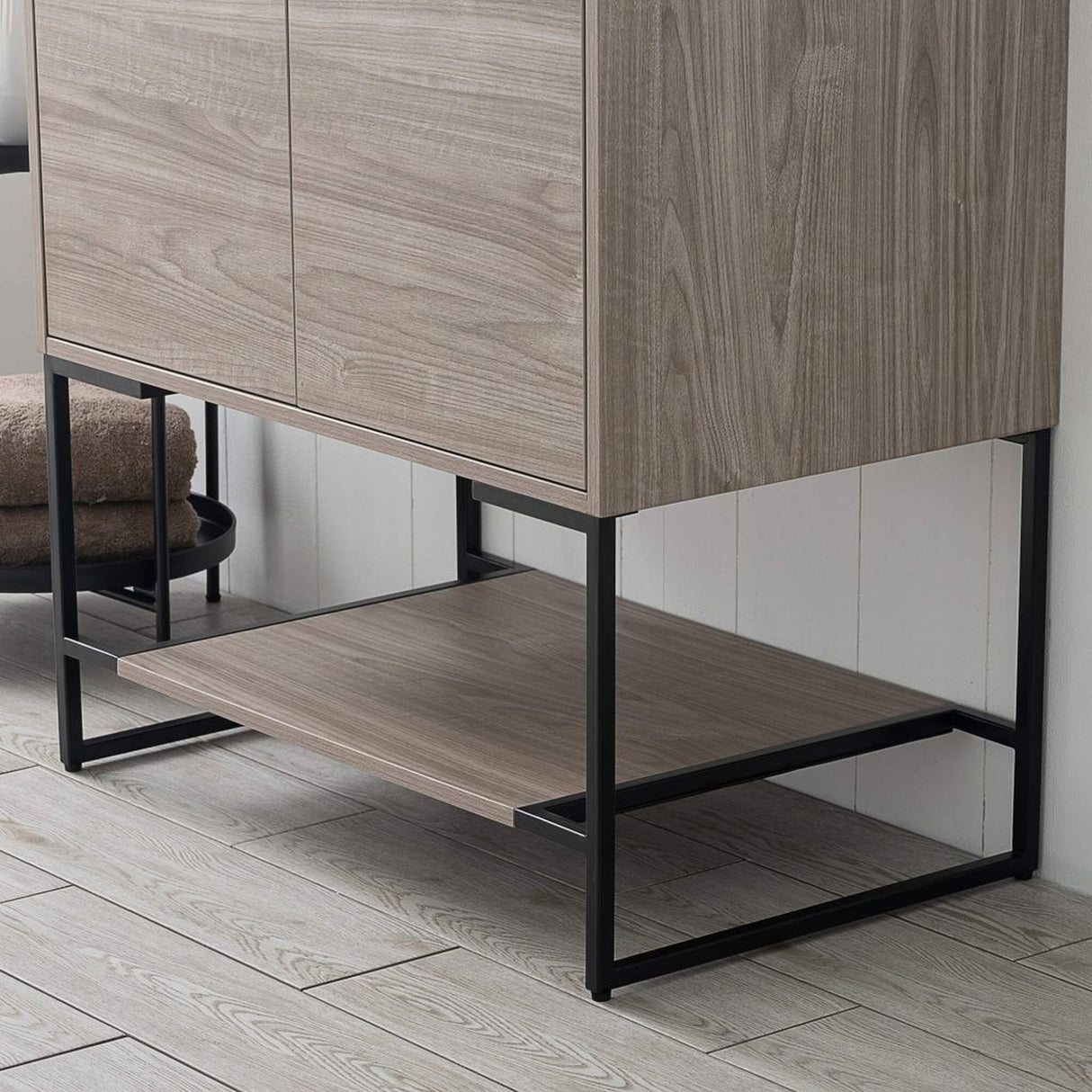 Blossom Porto 30" Teak Freestanding Vanity With Acrylic Sink