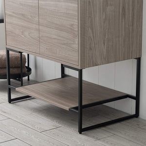 Blossom Porto 30" Teak Freestanding Vanity With Acrylic Sink