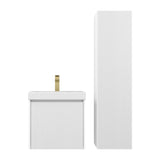 Blossom Positano 20" 1-Drawer Matte White Wall-Mounted Single Vanity Base