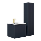 Blossom Positano 20" 1-Drawer Night Blue Wall-Mounted Single Vanity Base