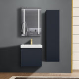 Blossom Positano 20" 1-Drawer Night Blue Wall-Mounted Single Vanity Base
