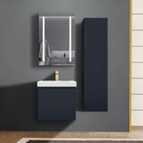 Blossom Positano 20" 1-Drawer Night Blue Wall-Mounted Single Vanity Base