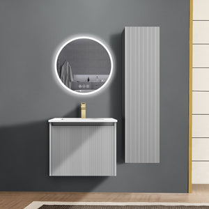 Blossom Positano 24" 1-Drawer Light Gray Wall-Mounted Single Vanity Base