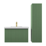 Blossom Positano 30" 1-Drawer Aventurine Green Wall-Mounted Single Vanity Base