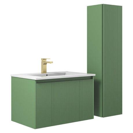 Blossom Positano 30" 1-Drawer Aventurine Green Wall-Mounted Single Vanity Base
