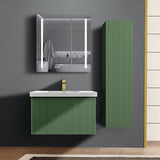Blossom Positano 30" 1-Drawer Aventurine Green Wall-Mounted Single Vanity Base