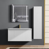 Blossom Positano 36" 1-Drawer Matte White Wall-Mounted Single Vanity Base