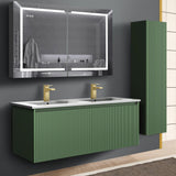Blossom Positano 48" 1-Drawer Aventurine Green Wall-Mounted Double Vanity Base
