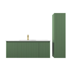 Blossom Positano 48" 1-Drawer Aventurine Green Wall-Mounted Single Vanity Base