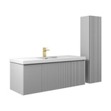 Blossom Positano 48" 1-Drawer Light Gray Wall-Mounted Single Vanity Base