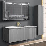 Blossom Positano 48" 1-Drawer Light Gray Wall-Mounted Single Vanity Base