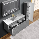 Blossom Positano 48" 1-Drawer Light Gray Wall-Mounted Single Vanity Base