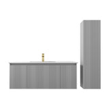 Blossom Positano 48" 1-Drawer Light Gray Wall-Mounted Single Vanity Base