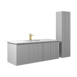 Blossom Positano 48" 1-Drawer Light Gray Wall-Mounted Single Vanity Base