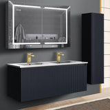 Blossom Positano 48" 1-Drawer Night Blue Wall-Mounted Double Vanity Base