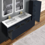 Blossom Positano 60" 1-Drawer Night Blue Wall-Mounted Double Vanity Base
